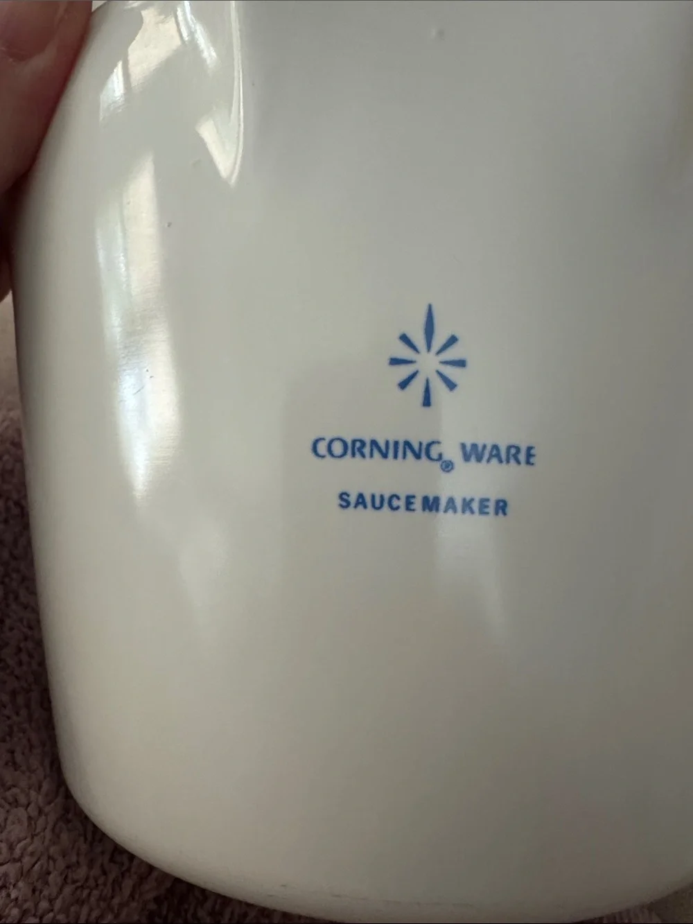 Corning Ware 1 Quart Sauce Maker, 4 cups, Blue Cornflower